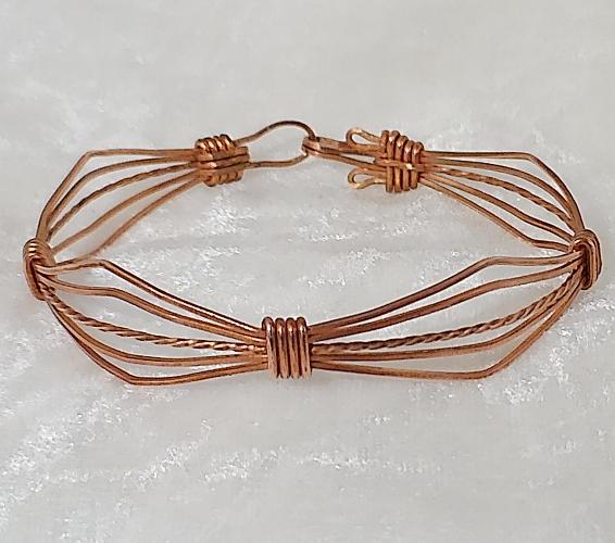 Copper Cuff Bracelet Wire Jewelry