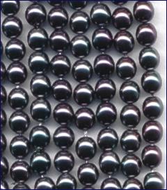 6mm Tahiti Peackock Glass Pearls Beads